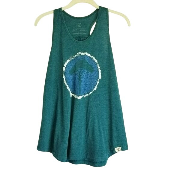 tentree Tops - IO Organic‎ Green Tree Graphic Racerback Tank Top Sleeveless Casual Small